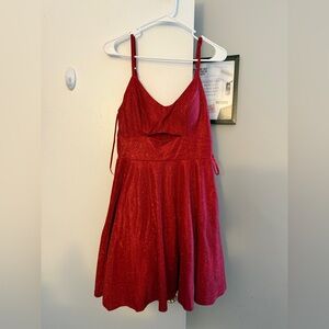 City Studio Sparkling Red Formal Kids Dress